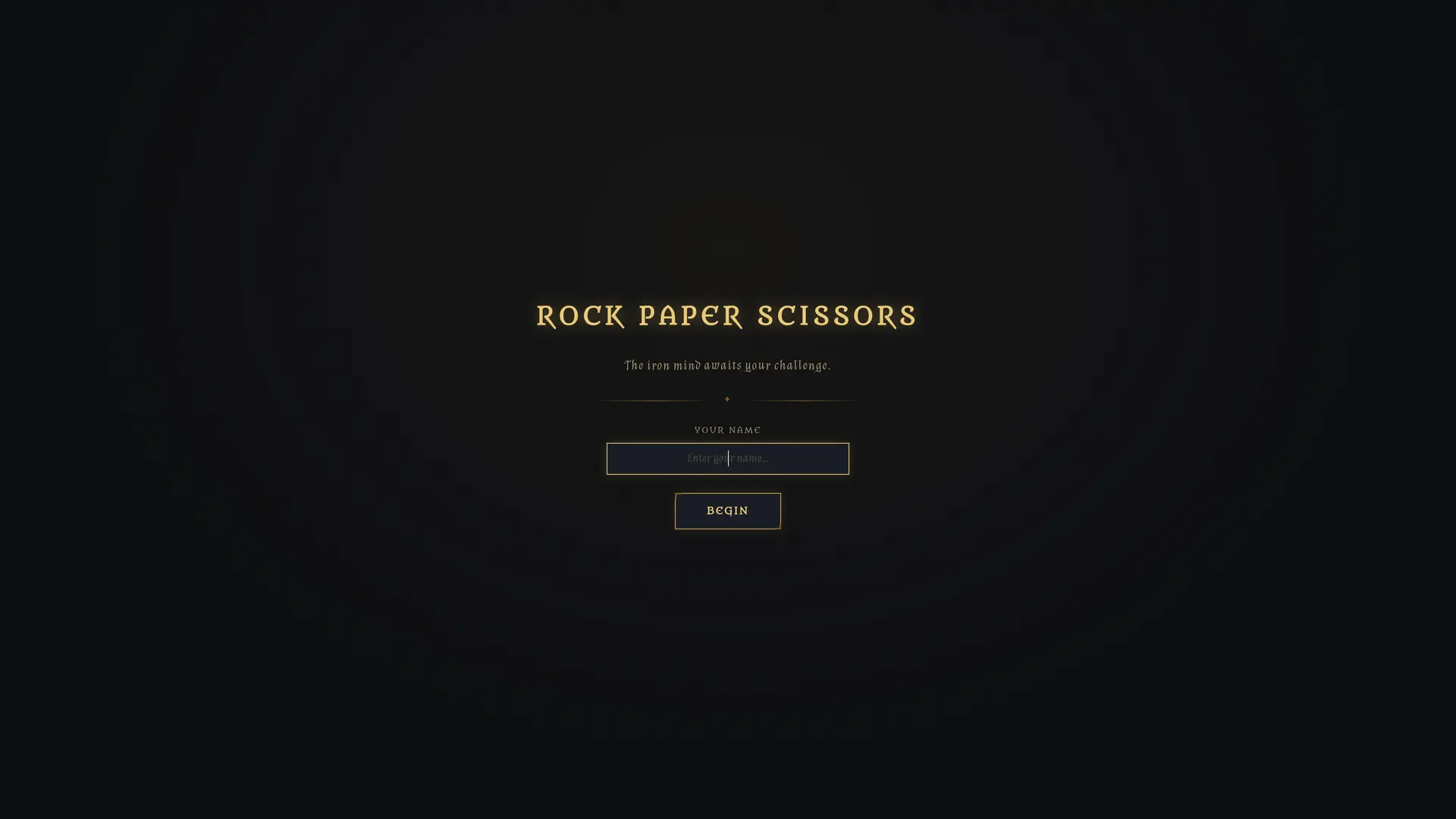 Rock Paper Scissors PvE game interface
